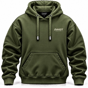 Custom Fleece <b>Hoodie</b> Wholesale Heavyweight Pullover Sweatshirt Custom Logo Hoodies ZIAKOT INDUSTRY Pakistan Manufacturer - Product Image 6