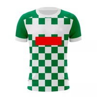 Camiseta de Fútbol Gaélico Sublimada 100% Poliéster Unisex, Transpirable, de Secado Rápido, Tallas Grandes