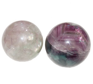 Cristales naturales Venta al por mayor Piedra preciosa Rubí Esfera Jardín Cuarzo Esfera Cristal Heal Piedra Bola para la curación - Product Image 1