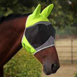 2026 Diseño OEM Al por mayor Mallas antimosquitos de algodón para caballos, Máscaras antimosquitos, Orejeras, Capuchas, Gorros antimosquitos, Equipo para equitación y carreras - Product Image 3