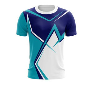 Camiseta Deportiva Personalizada Sublimada de Poliéster/Algodón para Hombre, de Secado Rápido, OEM - Product Image 1
