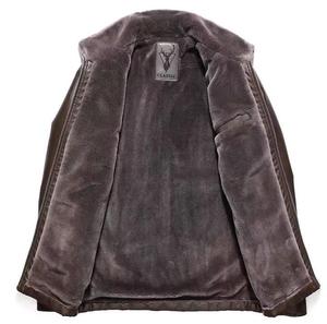 Nouvelle veste en cuir slim décontractée pour homme, style motard, col montant, grande taille, collection automne, best-seller de la saison - Product Image 3