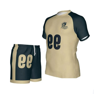 Mejor conjunto de camiseta y pantalones cortos de voleibol hechos de material duradero con cintura elástica y ajuste cómodo para juego competitivo. - Product Image 1