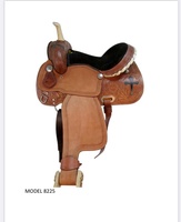 Selle de cheval western artisanale personnalisable en cuir véritable (cuir de buffle) – Marque Rider's Trust – Option logo personnalisé – Pour le trail