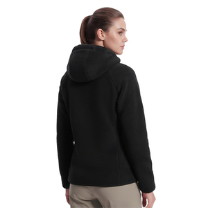 Chaqueta de Forro Polar con Bordado Personalizado de Fabricante, Chaqueta de Forro Polar Sherpa Premium con Cierre para Mujer, Chaquetas Sherpa al por Mayor para Mujer - Product Image 2