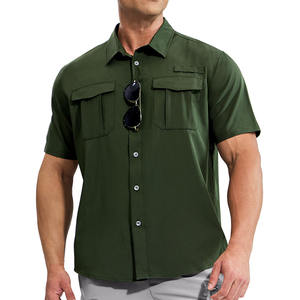 เสื้อเชิ้ตตกปลาแนวสปอร์ตสุดเท่ สินค้ามาใหม่ เป็นมิตรกับสิ่งแวดล้อม เสื้อทำงานสำหรับผู้ชาย - Product Image 1