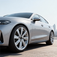 Jante de voiture en aluminium entièrement recouverte d'argent L815 fiable, testée rigoureusement pour l'équilibre dynamique, roue légère pour véhicule de tourisme, directement de l'usine