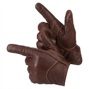 High Quality Genuine Leather Full Finger <b>Touch</b> <b>Screen</b> Breathable Non-Slip Windproof Hook Loop Closure Winter Motorcycle <b>Gloves</b> - Product Image 1