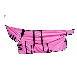 Couverture pour cheval, accessoires équestres, tapis anti-mouches pour cheval, couverture d'extérieur en maille avec cache-cou pour l'été - Product Image 2