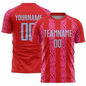 Conjunto de Camiseta de Fútbol de Secado Rápido, Personalizable con Nombres y Números de Equipo, Conjunto de Camiseta de Fútbol de Malla Sublimada de Color Sólido, Ropa Deportiva - Product Image 1