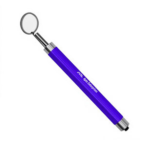 Miroir buccal dentaire avec lumière LED, manche de couleur violette, instrument d'examen oral, instruments chirurgicaux en acier inoxydable allemand - Product Image 2