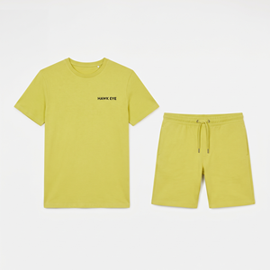 Conjuntos de Verano para Hombre al por Mayor, Corte Regular, 100% Algodón, Pantalones Cortos y Camiseta de Manga Corta - Product Image 4