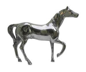 Figura de Caballo de Aluminio Fundido de Alta Calidad, Adorno Duradero para Vitrinas, Hogares de Lujo y Espacios Corporativos - Product Image 2