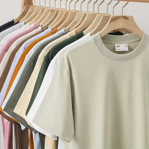 T-shirts vierges 100 % coton de haute qualité, prix usine, fabricant, impression de logo personnalisé, manches courtes, coupe classique, 220 g, unisexe - Product Image 6