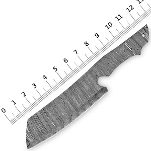 Cuchillo Burraq Hecho a Mano con Hoja de Acero de Damasco, Diseño Multifuncional con Patrón de Gota de Lluvia, 7.5 Pulgadas, Punta de Gota, Regalo Perfecto - Product Image 2
