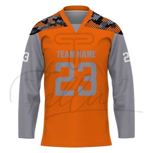 Maillot de hockey sur glace personnalisé pour hommes, dernier style, adulte, best-seller, respirant, manches courtes, design personnalisé - Product Image 1