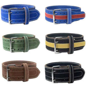 Ceintures de musculation en cuir véritable de haute qualité, motif grainé, pour la musculation en salle et le powerlifting au Pakistan - Product Image 1