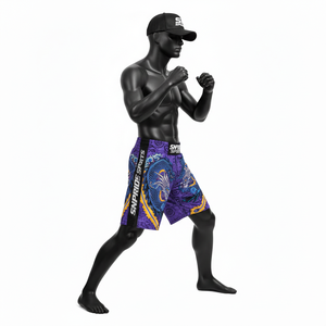 Shorts de combat MMA, boxe, karaté, grappling de haute qualité, vêtements de sport unisexes, 100% polyester, séchage rapide et respirant - Product Image 4