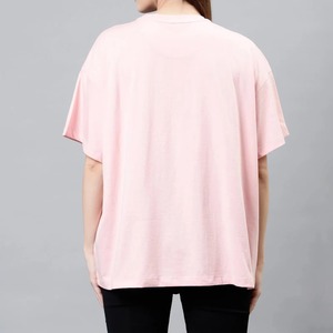 Vente en gros de t-shirts personnalisés pour femmes, 100% coton, blancs, respirants, décontractés, d'été, OEM, manches courtes, streetwear, fabrication en usine - Product Image 3