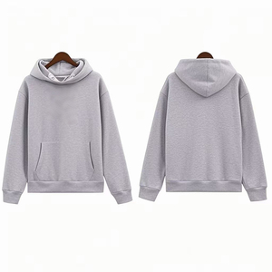 เสื้อฮู้ดดี้เดนิมคุณภาพสูงสำหรับผู้ชาย ผ้าฝ้าย 100% สตรีทแวร์ ทรงโอเวอร์ไซส์ กันหด ซับใน อุ่นสำหรับฤดูหนาว ใส่ได้ทั้งชายและหญิง - Product Image 2