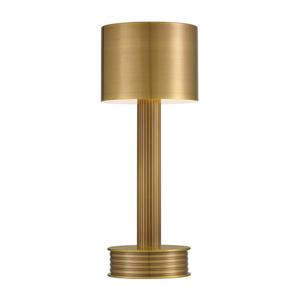 Lámpara de Mesa Moderna de Latón Dorado con Pantalla de Lino, Elegante Iluminación Decorativa para Dormitorio y Sala de Estar - Product Image 3