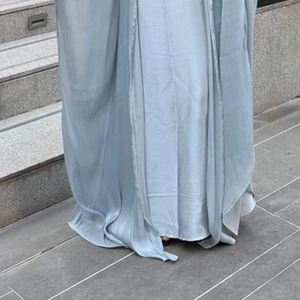 Abaya Casual Musulmana para Mujer, Nueva, Ligera, Transpirable, Larga hasta el Suelo, para Uso Diario, Cuello Alto, Manga Larga, Precio al por Mayor, Superventas - Product Image 4