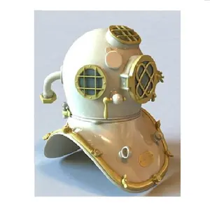 Привлекательный дизайн Довольно Белый 18 дюймов Дайвинг морской шлем декоративные и устойчивого морские орнамент