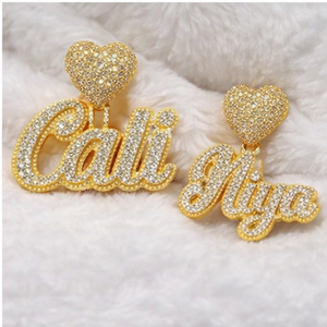 Collier unisexe Hip Hop en argent 925 plaqué rhodium, avec pendentif Moissanite en forme de cœur, lettre initiale personnalisée en écriture cursive, idéal pour les fêtes - Product Image 3