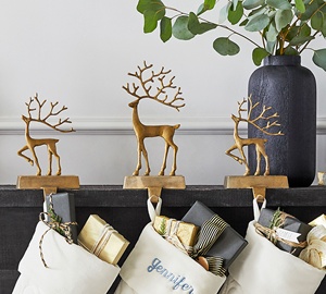 Nouvel arrivage de bas en métal avec arbres rustiques Décorations de Noël élégantes et personnalisées pour les cheminées de maison Cadeau de Noël parfait - Product Image 5