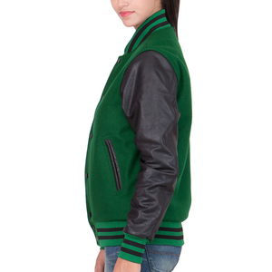 Latest Design Streetwear Comfortable Fit Custom Sheep Skin Cotton Winter Eco-Friendly Breathable Varsity Jacket for Women - Product Image 2