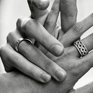 Bague de mariage en moissanite de style mignon et éternel pour femmes par RITZIN - Product Image 2