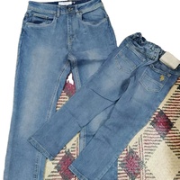 Jeans de Mezclilla Tejida Lavada Personalizados de Msn para Hombre, Corte Regular, Pierna Recta, Estilo Casual, Tendencia Urbana, Retro, Diseño Sólido, para Fiestas, Invierno y Otoño