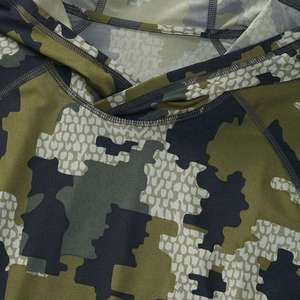 Chemise de performance légère à capuche pour la chasse, camouflage, respirante, séchage rapide, sport de plein air, tactique, couche de base camouflage - Product Image 3