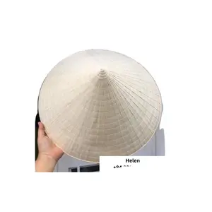 대나무시 쓴 원추형 모자 도매 하이 퀄리티 및 최저가 인쇄 로고 원추형 모자 인쇄 이미지 농장 모자