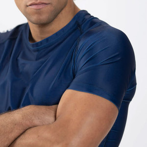 Wholesale Rate High Professional Comfortable Custom Logo Black Quick Dry Polyester Breathable Short Sleeve <b>Men</b> <b>Compression</b> <b>Shirt</b> - Product Image 4