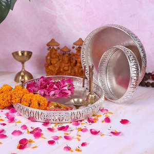 Ensemble de plateaux en argent allemand, ensemble cadeau - Product Image 1