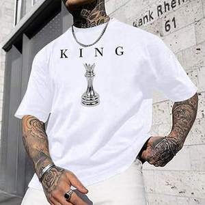 Good Quality Eco-Friendly 220 GSM Custom Heat-Transfer Printing Front Short Sleeve 100% Cotton Woven Casual Embossed <b>Men</b> - Product Image 4