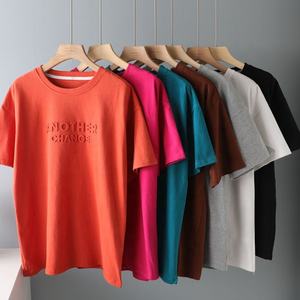 T-shirt pour homme en coton 100% respirant personnalisé été 2021, décontracté à manches courtes - Product Image 4