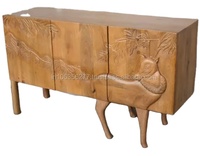 Armoire Pliable Grande Capacité en Bois Massif Style Royal Vintage, Luxe Moderne, Écologique et Durable, 3 Tiroirs, Garantie 1 An