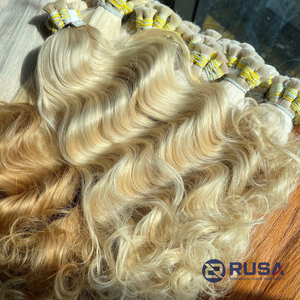 Extensiones de Cabello Humano Virgen Vietnamita Rusa Hanoi, Doble Trama a Máquina, Súper Doble Trama, 100g, Puntas Completas, Todos los Colores - Product Image 2