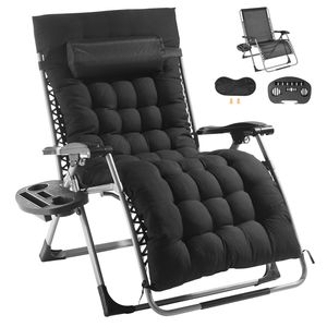 Poltrona Reclinabile Anti-Gravità Regolabile da 33 Pollici, Sedia a Gravità Zero per Interni/Esterni, Arredo da Patio, Marca Cushi - Product Image 5