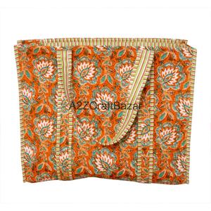 Eco-Friendly Women's Striped Cotton Quilted <b>Long</b> Handle Tote <b>Bag</b> Bohemian Style Multi-Colour Large (>50cm) Everyday Shopping - Product Image 5