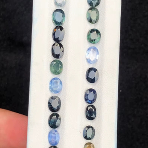 Saphir naturel véritable bleu, pierre brute de haute qualité, qualité bijouterie, pour la fabrication de bagues et de bijoux, vente en gros - Product Image 1