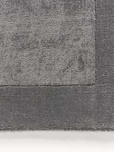 Tapis moderne en laine et viscose tufté à la main avec bordure à motifs, tapis fait main pour salon, chambre et hôtel - Product Image 3