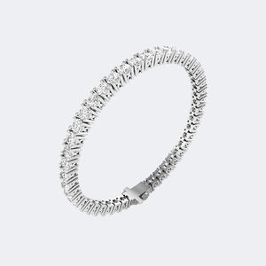 8.00 Carat Lab Grown E Color Round Brilliant Diamond Prong-<b>Set</b> Line Bracelet in 9K <b>Gold</b> IGI Certified Luxury Jewelry - Product Image 5