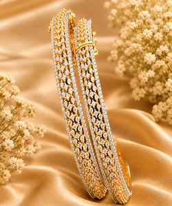 Glamorous Best Quality Brass Gold Plated Moissanite Kundan Designer Fashion <b>Bangle</b> <b>Bracelets</b> for Wedding Wear Collection - Product Image 1