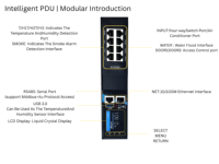 PDU Inteligente 120V 15A 8 Tomas NEMA 5-15R 4 C13 con Bloqueo de Botón, Monitoreo de Nivel, SNMP HTTP, Centro de Datos, Personalizable