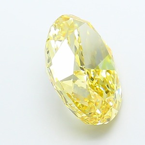 Diamante Amarillo Intenso de 10.53 Quilates, Corte Oval Modificado, Pulido Excelente, Claridad VS1, Cultivado en Laboratorio, Certificado CVD, Gema Suelta - Product Image 3