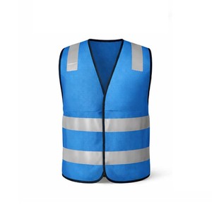 Gilet de sécurité respirant de haute qualité 100% polyester certifié EN, unisexe, haute visibilité, vêtements de travail - Product Image 6