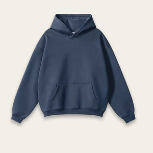 เสื้อสเวตเชิ้ตมีฮู้ดสีชมพูแบบโอเวอร์ไซส์สำหรับทุกเพศ สีพื้น ผ้าฟลีซ สวมใส่สบายๆ สำหรับฤดูใบไม้ร่วง - Product Image 1